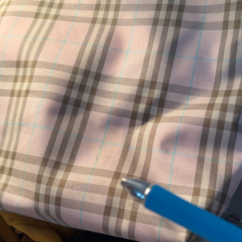 Burberry small Tote Bag Pink Plaid, fair condition - Picture 8 of 9